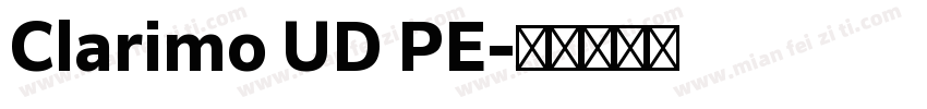 Clarimo UD PE字体转换